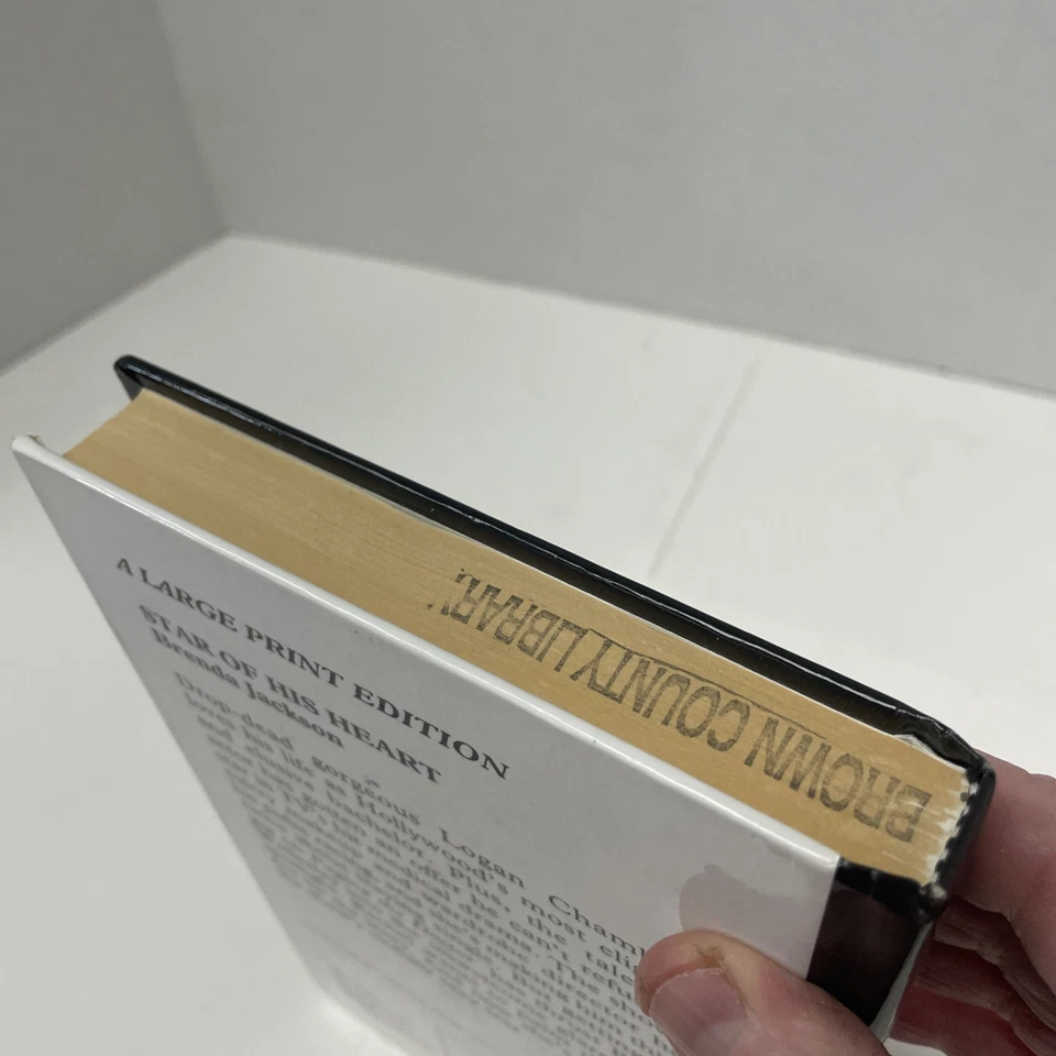 Star of His Heart by Brenda Jackson (2010, Hardcover) ex-library large print - Image 4 of 4