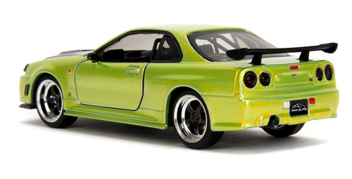 JADA TOYS, NISSAN Skyline GT-R Candy 389C 2002 vert – PINK SLIPS, échelle 1/3... - Imagen 4 de 12
