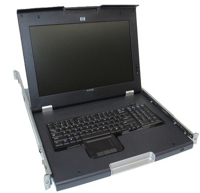 AG052A HP TFT7600 Rackmount 17'' LCD Monitor & Keyboard 406520-002 469383-001