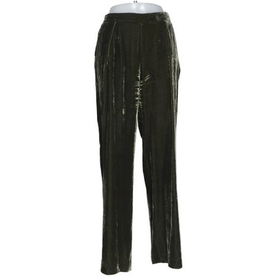 Massimo Dutti, Palazzohose, Größe: 40, Grün, Seide/Viskose, Einfarbig, Samt #zEn