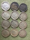 Silver Dime Lot of 12 [one dozen] $1.20 US Real Money 1954-1961 (6 D mint marks)