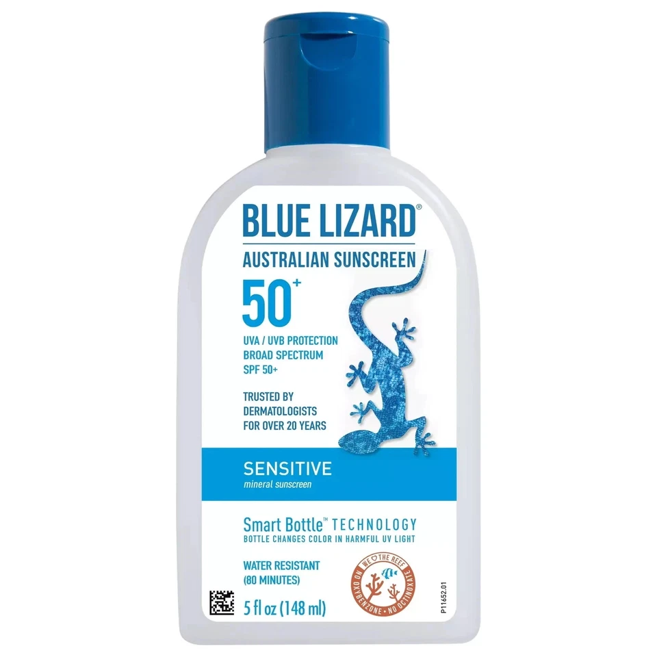 Blue Lizard Sensitive SPF 50 Mineral Sunscreen Lotion, Broad Spectrum, 5 fl oz - Image 2 of 2