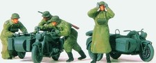 Preiser 72539 1/72 Scale Former German Army WWII Motorcycle Troops
