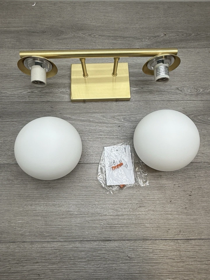 Forte Lighting 5745-02-12 Farrell 2 Light 18"W Bathroom Vanity Light Gold *READ* - Image 2 of 4