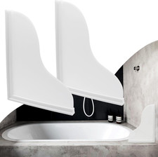 Shower Splash Guard Kit, Large Splash Guards for Bathtub Waterproof Self-Adhesiv