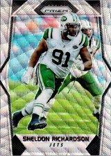 2017 Panini Prizm Blue Wave Prizm /149 Sheldon Richardson #168 New York Jets