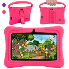 Veidoo Kids 7" Android Tablet PC, 2GB RAM, 32GB ROM, Safety Eye Protection, W...