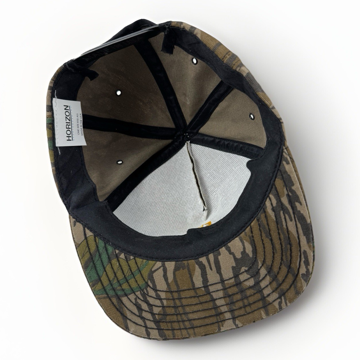 Vintage Mossy Oak Greenleaf Rotanium Snapback Hat Camo Made in USA Camouflage