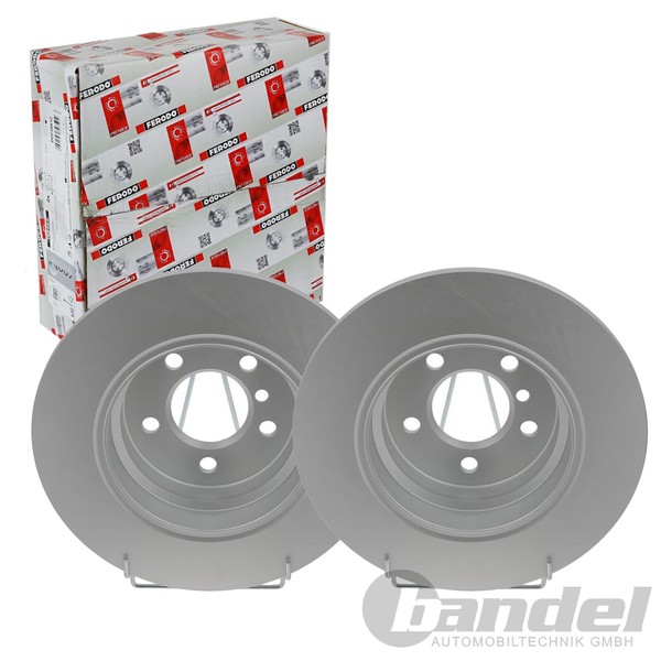 2X Ferodo 324Mm Bremsscheiben Voll Hinten Passend FüR BMW X5 | DDF1255C-1-image
