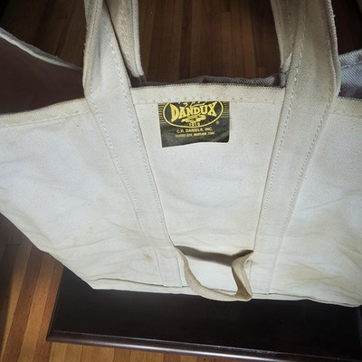 Vintage USA Made 60s‑70s Dandux Coal Bag Heavy Canvas Tool Tote | eBay