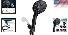 6 Spray Settings High Pressure shower Head with Filter, Handheld Rainfall Combo
