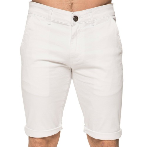 Enzo Mens Chino Shorts Cotton Stretch Slim Fit Casual Summer Beach Half Pants - Picture 31 of 34