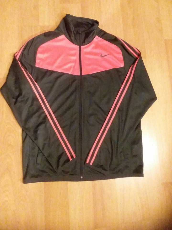 Nike Jacket Sport Training Athletic Unisex Gray and Pink Size M VGC - Image 2 of 4