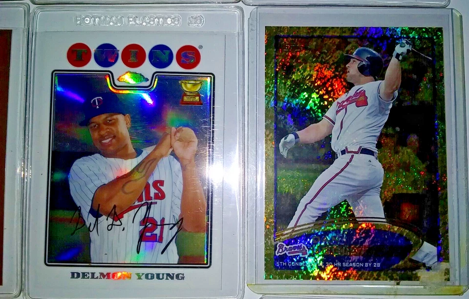 1999-'12 TOPPS BOWMAN MLB REFRACTOR LOT OF 16:SN#D MCGWIRE RAMIREZ GIAMBI & MORE - Image 4 of 4