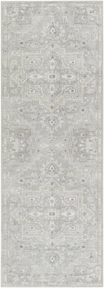 Livabliss x Becki Owens Elle Medallion Runner Area Rug, 2'7" x 7'3", Light Grey - Image 3 of 4