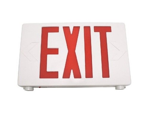 LED Exit Sign Emergency Light–Hi Output RED Compact UL listed