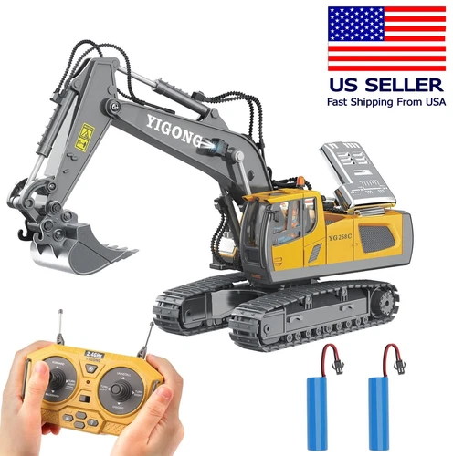 1:20 RC Excavator Dump Truck Bulldozer Construction Toys Remote Control Crawler