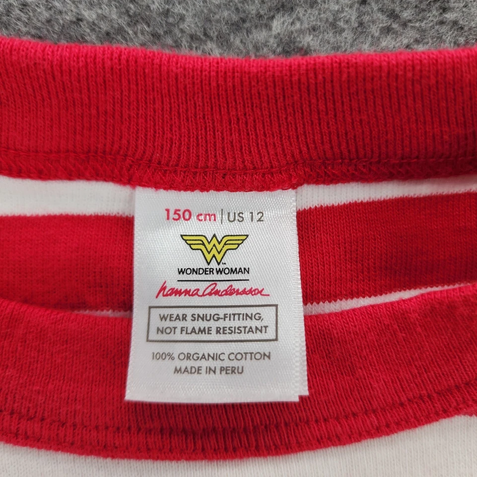 Camisa Pijama Wonder Mujer Hanna Andersson Niñas 150 cm US 12 Foto 3 de 4