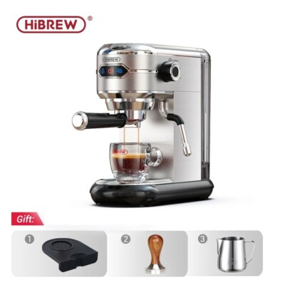HiBREW 20-Bar Espresso & Cappuccino Coffee Maker, ESE POD Compatible, Compact De