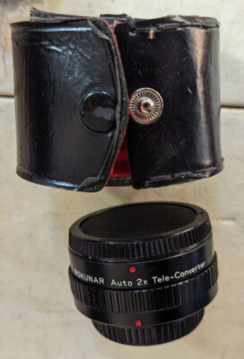 Rokunar extender Auto 2x teleconverter lens C/FD (''C''=Canon)