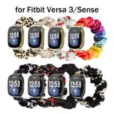 Scrunchie Watch Band For Fitbit Versa 3 / Fitbit Sense Soft Elastic Fabric Strap