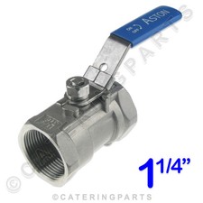 1-1/4" INCH HIGH TEMPERATURE 230&deg;C S/STEEL LEVER DRAIN VALVE OIL WATER GAS LE16