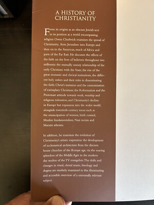 A History Of Christianity by Owen Chadwick | eBay