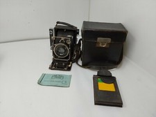 Zeiss Ikon Folding Camera Tessar 1:4,5 lens f 12cm Compur shutter  Case