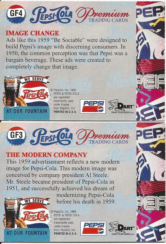 1996 PEPSI PREMIUM ( DART FLIPCARDS ) GOLD-FOIL INSERT CARDS GF3