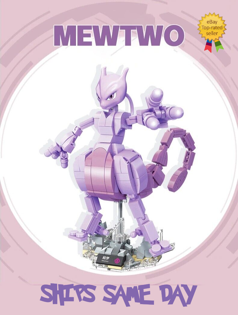 ✓ Official Pokémon Mewtwo Building Blocks Set 347Pcs Creative DIY