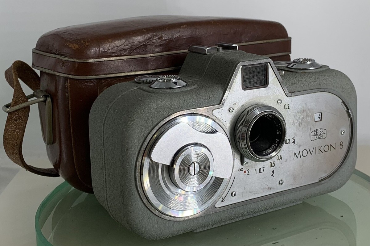 Zeiss Ikon MOVIKON8 8ミリカメラ Movitar Zeiss Ikon Movikon 8 8mm Movitar f=10mm-vintage Cine Camera+Grey+