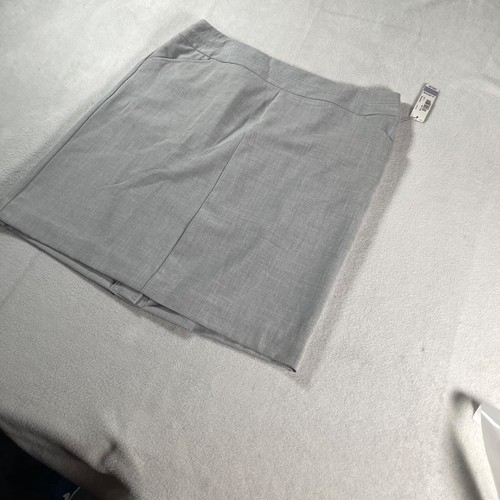 Worthington Skirt Womens 12 P Gray Mini Schoolgirl Uniform Minimalist Hogwarts - Picture 2 of 13