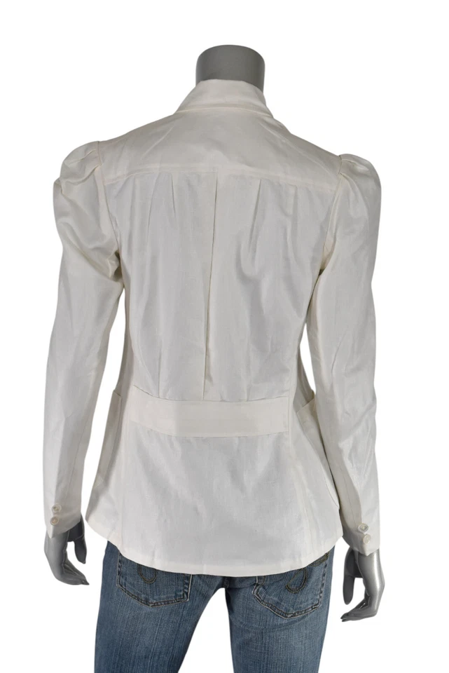 Chaqueta Blazer Ralph Lauren Colección Etiqueta Púrpura Marfil Lino 2 Nueva $1898 Foto 2 de 4