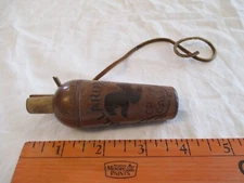 Vintage Wooden Mallard Tone Crow Call With Cord. Untested.