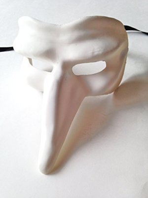 Blank Mask To Decorate Capitano Blank Venetian Masks Nose Ebay