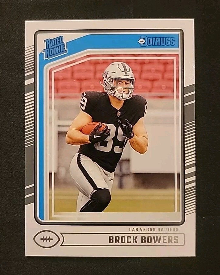 2024 Panini Donruss Brock Bowers Rated Rookie #394 Las Vegas Raiders RC