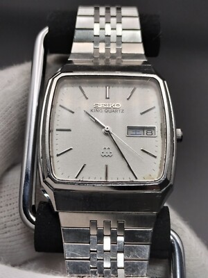 Vintage Seiko King Quartz 9443-5020 Twin Quartz Men's Watch, Battery Replaced