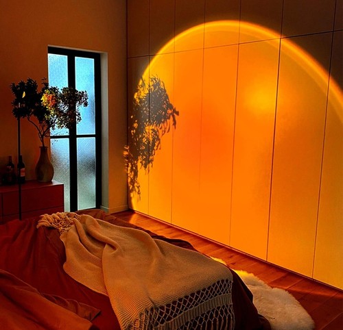 Robot Light Sunset Projection Lamp Portable 360 Rotate Robot Sunset Projector - 第 4/8 張圖片