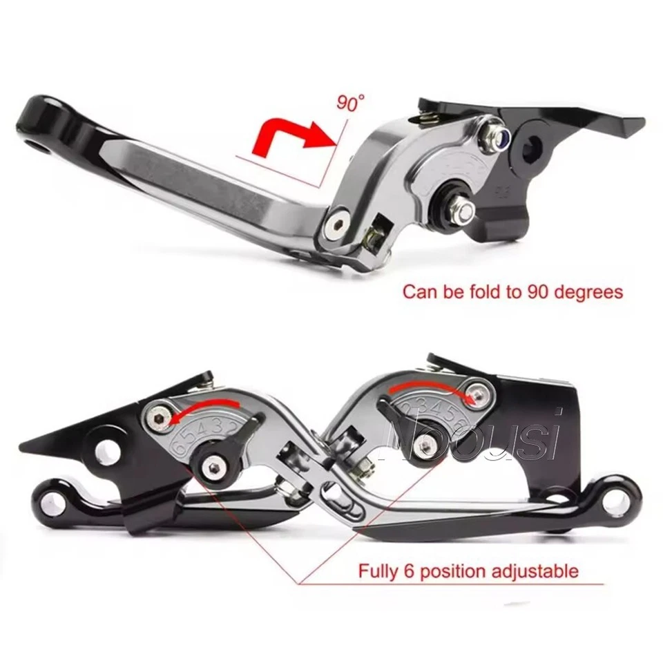 For kawasaki Z125 Pro z125pro CNC Brake Clutch Levers & Handbrake Handlebar Grip - Image 4 of 4