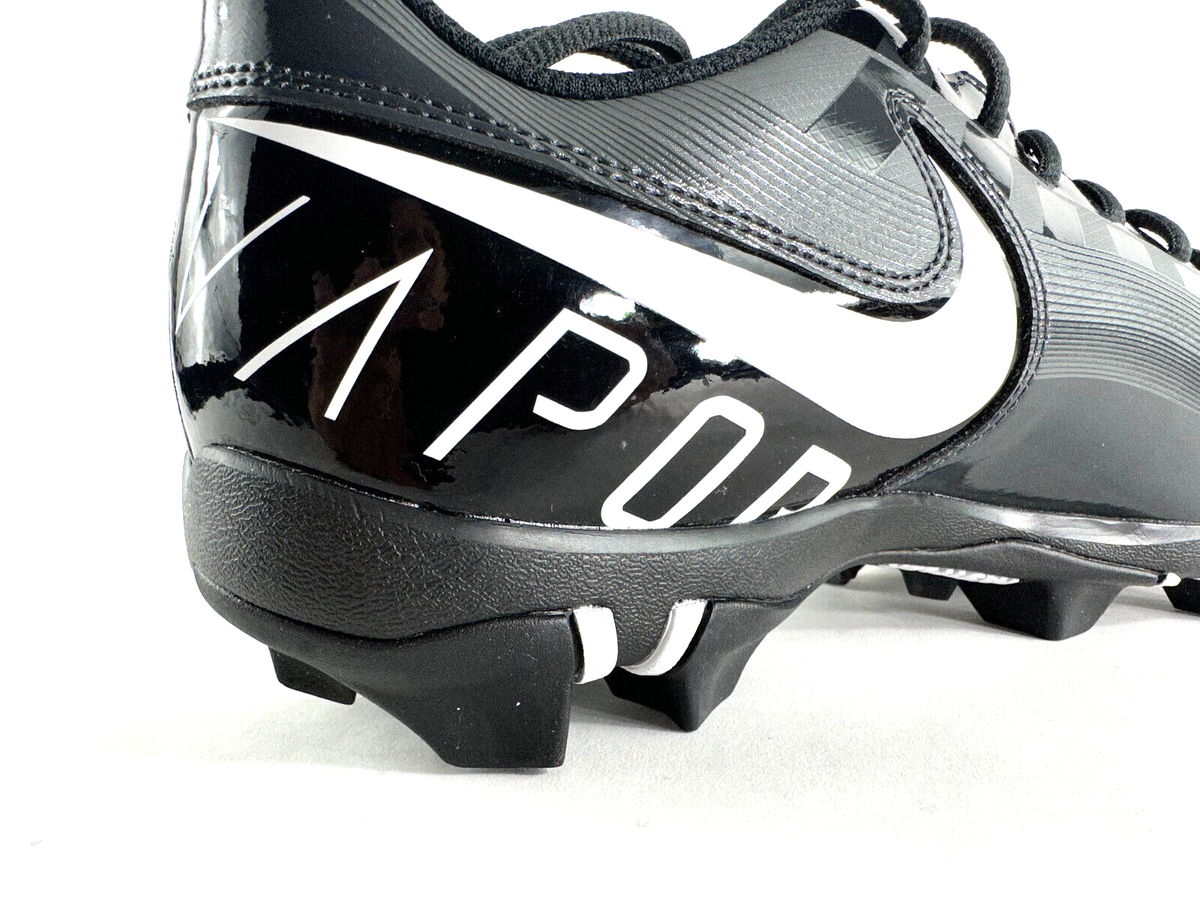 Nike Vapor Edge Shark Football Cleats Black White Grey Men