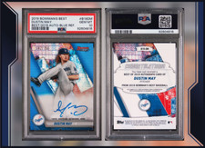 2019 Bowman's Best Auto Blue Refractors #B19DM Dustin May /150 PSA 10