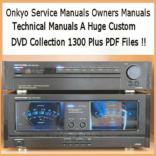 Onkyo 1300+ Service Manuals, Owners, Schematics, HiFi Audio Repair