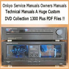 Onkyo 1300 Service Manuals, Owners, Schematics, HiFi Audio Repair, PDF DVD  