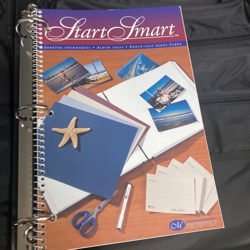 Creative Memories Black Memory Mate 3 Ring Binder Tote Organizer Shoulder Bag  - Picture 6 of 13