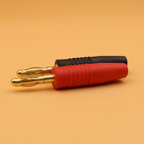 20 STÜCK 4mm Bananenstecker HiFi Audio Jack Stecker Vergoldet Draht Lautsprecher - Bild 6 von 12