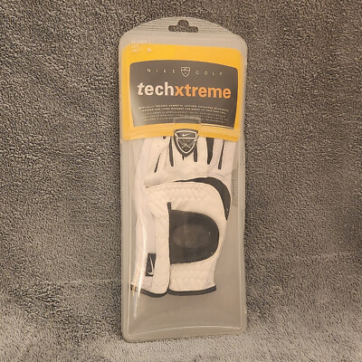 Nike Women`s Tech Xtreme Golf Left Hand Glove Size Medium 20cm White/ Black