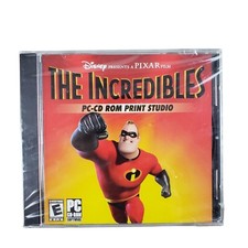 Disney The Incredibles PC-CD ROM Software Print Studio by Pixar Factory Sealed