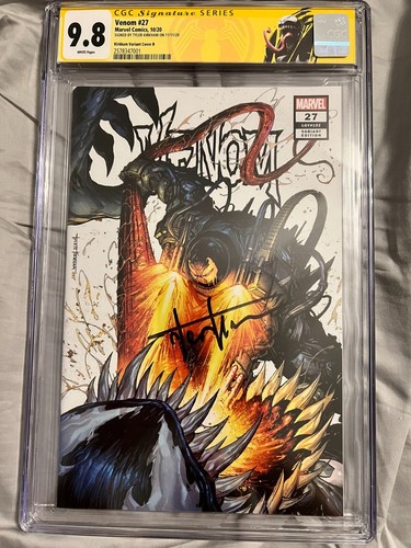 Venom #27 CGC 9.8 Signed By Tyler Kirkham Secret Variant Cover *Retired Label*