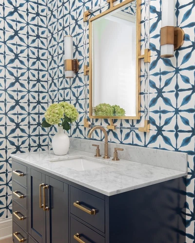 Balkan Wall Mirror Hand Forged Gold Iron Beveled Modern ~ Uttermost 09124 - Picture 5 of 10