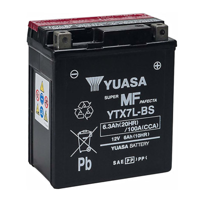 Yuasa YTX7L-BS Batterie Honda SH 125-150 BEREITS AKTIVIERT Yuasa YTX7L-BS ORIGINAL